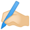 Mano Che Scrive: Carnagione Chiara