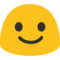 Faccina Con Un Gran Sorriso E Occhi Spalancati