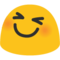 Sorriso A Bocca Aperta Con Occhi Chiusi