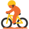 Ciclista Di Mountain Bike