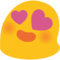 Faccina Con Sorriso E Occhi A Cuore
