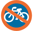 Segnale Di Divieto Di Transito Delle Biciclette
