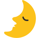 First Quarter Moon Face
