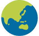 Globe Showing Asia-Australia