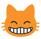 Grinning Cat with Smiling Eyes