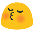 Kissing Face with Closed Eyes
