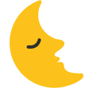 Last Quarter Moon Face