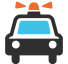Oncoming Police Car