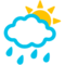 Sun Behind Rain Cloud
