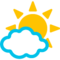 Sun Behind Small Cloud