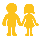 Woman and Man Holding Hands