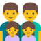 Famiglia: Uomo, Uomo, Bambina, Bambina