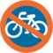 Segnale Di Divieto Di Transito Delle Biciclette