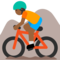 Ciclista Di Mountain Bike: Carnagione Medio-Scura