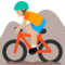 Ciclista Di Mountain Bike: Carnagione Medio-Chiara