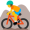 Ciclista Di Mountain Bike