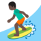 Persona Che Fa Surf: Carnagione Scura