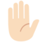 Mano Alzata: Carnagione Chiara