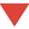 Triangolo Rosso Con Punta Verso Il Basso