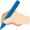 Mano Che Scrive: Carnagione Chiara
