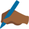 Mano Che Scrive: Carnagione Medio-Scura
