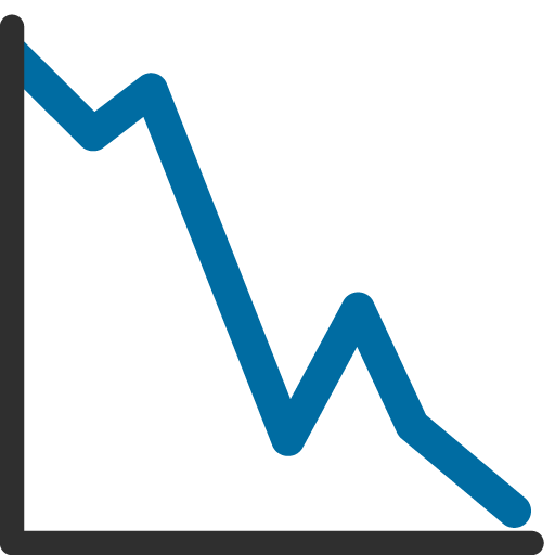Grafico Con Andamento Negativo