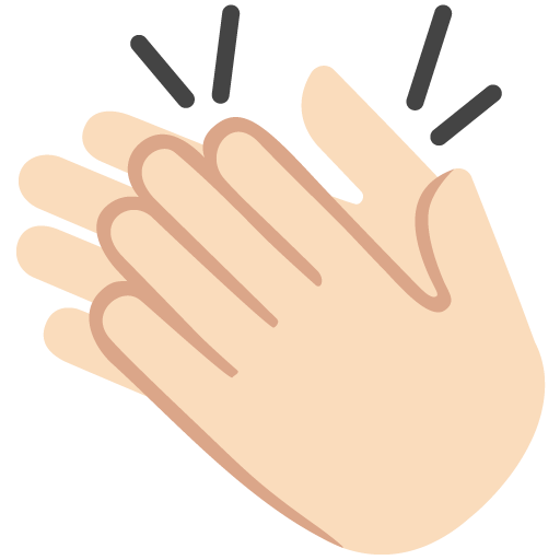 Mani Che Applaudono: Carnagione Chiara