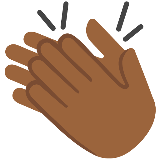 Mani Che Applaudono: Carnagione Medio-Scura