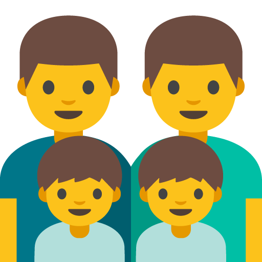 Famiglia: Uomo, Uomo, Bambino, Bambino