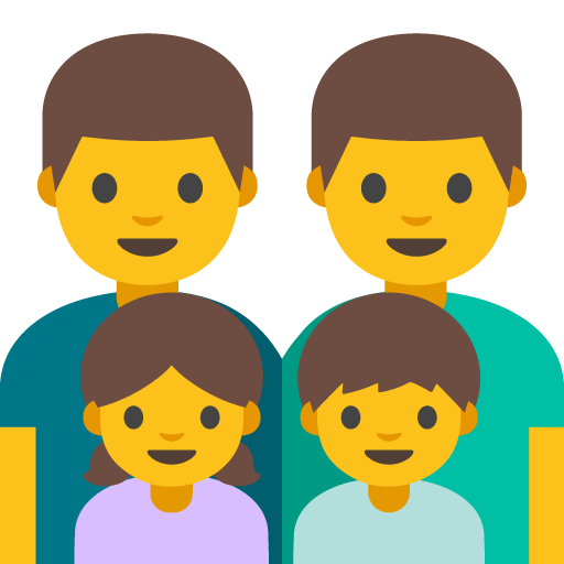 Famiglia: Uomo, Uomo, Bambina, Bambino