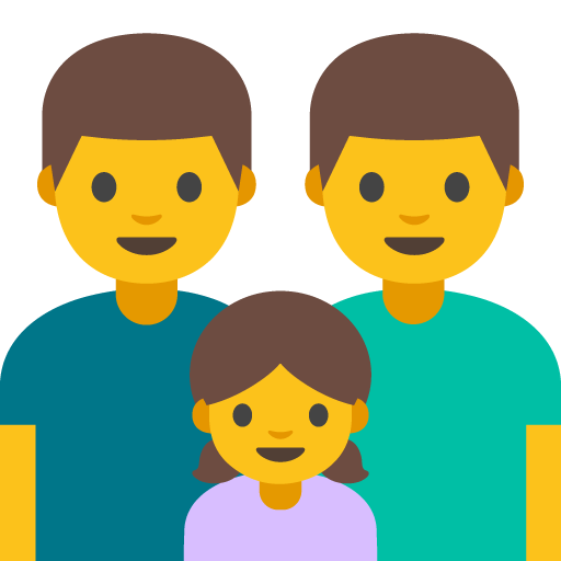 Famiglia: Uomo, Uomo, Bambina