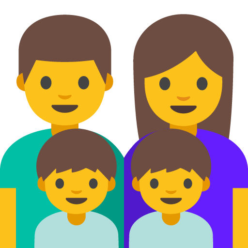 Famiglia: Uomo, Donna, Bambino, Bambino