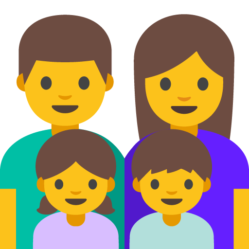 Famiglia: Uomo, Donna, Bambina, Bambino