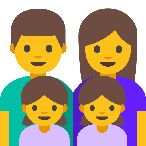 Famiglia: Uomo, Donna, Bambina, Bambina