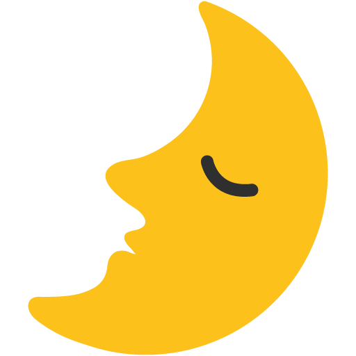 Faccina Primo Quarto Di Luna