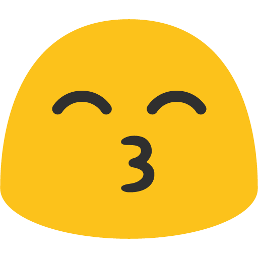 Faccina Che Bacia Con Occhi Sorridenti