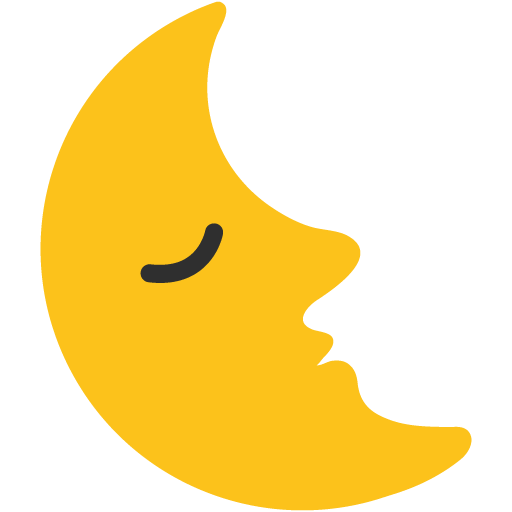 Faccina Ultimo Quarto Di Luna