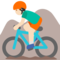 Ciclista Uomo Di Mountain Bike: Carnagione Chiara