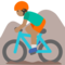 Ciclista Uomo Di Mountain Bike: Carnagione Media