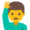 Uomo Con Mano Alzata