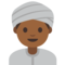 Uomo Con Turbante: Carnagione Medio-Scura