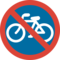 Segnale Di Divieto Di Transito Delle Biciclette