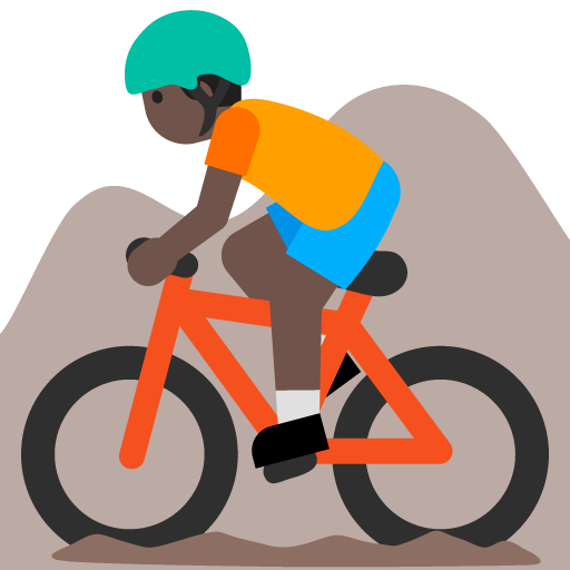 Ciclista Di Mountain Bike: Carnagione Scura