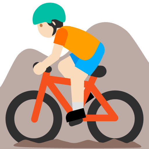 Ciclista Di Mountain Bike: Carnagione Chiara