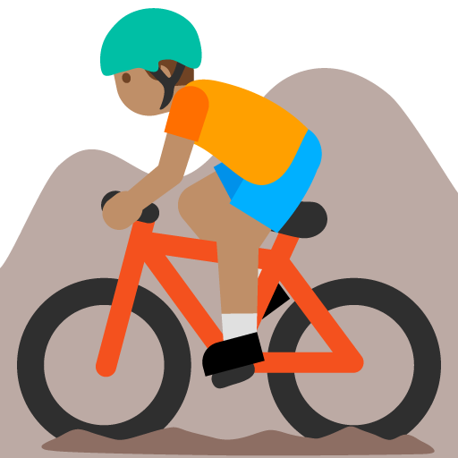 Ciclista Di Mountain Bike: Carnagione Media