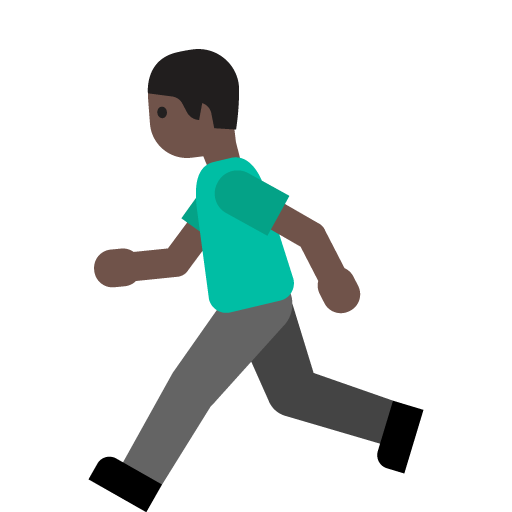 Persona Che Corre: Carnagione Scura