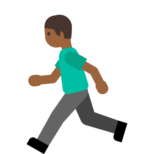 Persona Che Corre: Carnagione Medio-Scura
