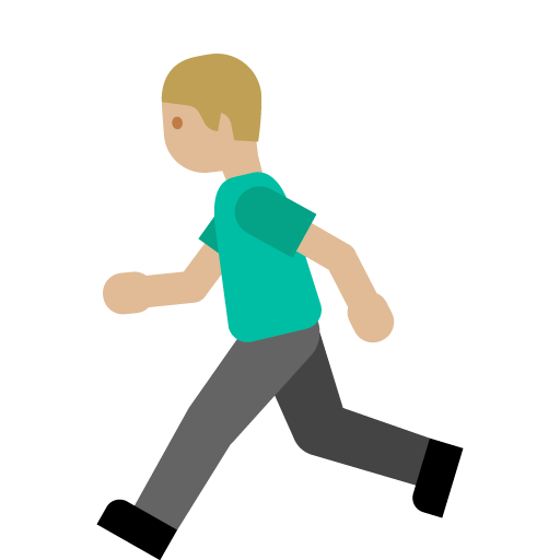 Persona Che Corre: Carnagione Medio-Chiara