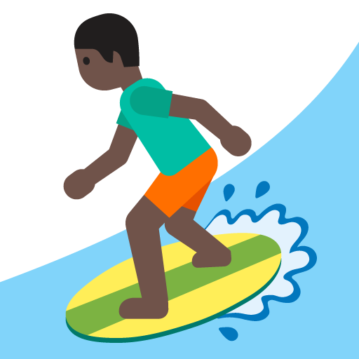 Persona Che Fa Surf: Carnagione Scura