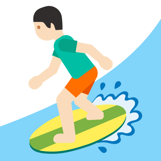 Persona Che Fa Surf: Carnagione Chiara